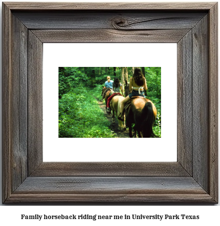 family horseback riding near me in University Park, Texas